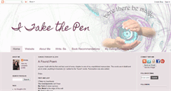 Desktop Screenshot of itakethepen.blogspot.com