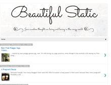 Tablet Screenshot of beautifulstatic.blogspot.com