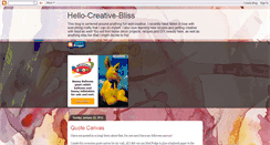 Desktop Screenshot of hello-creative-bliss.blogspot.com