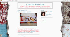 Desktop Screenshot of adayofwonders.blogspot.com