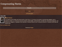 Tablet Screenshot of compensatingharms.blogspot.com