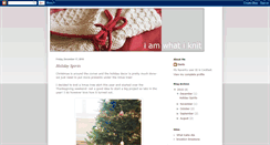 Desktop Screenshot of iamwhatiknit.blogspot.com