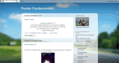 Desktop Screenshot of penderpandemonium.blogspot.com