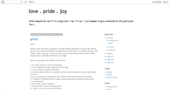 Desktop Screenshot of lovepridejoy.blogspot.com