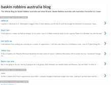 Tablet Screenshot of baskinrobbinsaustraliablog.blogspot.com