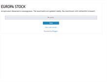 Tablet Screenshot of europa-stock.blogspot.com