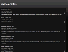 Tablet Screenshot of aikido-articles.blogspot.com