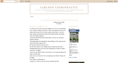 Desktop Screenshot of carlsonchiropractic.blogspot.com