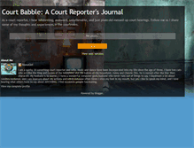 Tablet Screenshot of courtbabble.blogspot.com
