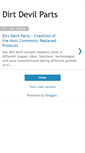 Mobile Screenshot of dirtdevilparts.blogspot.com
