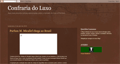 Desktop Screenshot of confrariadoluxo.blogspot.com