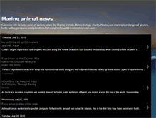 Tablet Screenshot of marineanimalnews.blogspot.com