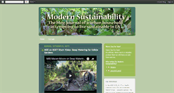 Desktop Screenshot of modern-sustainability.blogspot.com