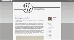 Desktop Screenshot of michaelknits.blogspot.com