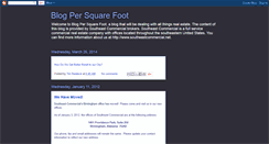 Desktop Screenshot of blogpersquarefoot.blogspot.com