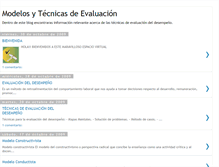 Tablet Screenshot of modelosytecnicasevaluacion.blogspot.com