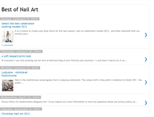 Tablet Screenshot of bestofnailart.blogspot.com