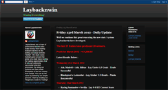 Desktop Screenshot of laybacknwin.blogspot.com