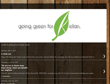 Tablet Screenshot of goinggreenforkellan.blogspot.com