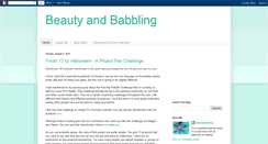 Desktop Screenshot of beautyandbabbling.blogspot.com