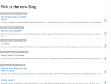 Tablet Screenshot of pinkthenewblog.blogspot.com