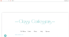 Desktop Screenshot of myclassyconfessions.blogspot.com