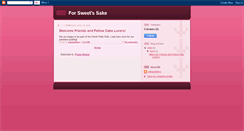 Desktop Screenshot of forsweetssake-cakegoddess.blogspot.com