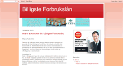 Desktop Screenshot of billigste-forbrukslan.blogspot.com