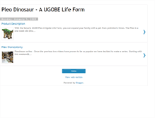 Tablet Screenshot of pleodinosaurlife.blogspot.com