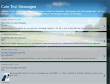Tablet Screenshot of cutetextmessages.blogspot.com
