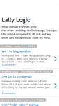 Mobile Screenshot of lallylogic.blogspot.com