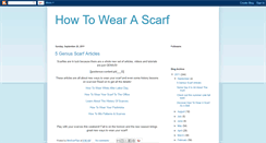 Desktop Screenshot of how-to-wear-a-scarf.blogspot.com