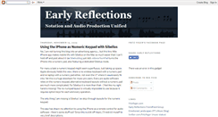 Desktop Screenshot of early-reflections.blogspot.com