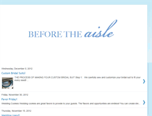 Tablet Screenshot of beforetheaisle.blogspot.com