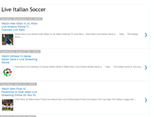 Tablet Screenshot of live-live-italiansoccer.blogspot.com