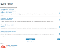 Tablet Screenshot of dunia-ponselku.blogspot.com