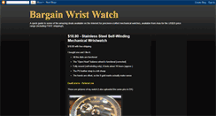 Desktop Screenshot of bargainwristwatch.blogspot.com