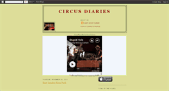 Desktop Screenshot of circusdiaries.blogspot.com