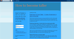 Desktop Screenshot of become-tall.blogspot.com