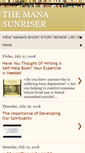 Mobile Screenshot of manasunriser.blogspot.com