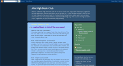 Desktop Screenshot of aimhighbookclub.blogspot.com