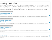 Tablet Screenshot of aimhighbookclub.blogspot.com