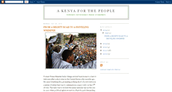 Desktop Screenshot of akenyaforthepeople.blogspot.com