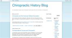 Desktop Screenshot of chiropractichistory.blogspot.com