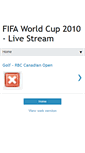 Mobile Screenshot of fifa-world-cup-2010-livestream.blogspot.com