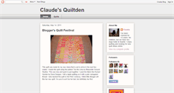 Desktop Screenshot of claudesquiltden.blogspot.com