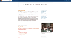 Desktop Screenshot of calebandannie.blogspot.com