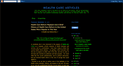 Desktop Screenshot of health-carearticle.blogspot.com