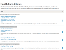 Tablet Screenshot of health-carearticle.blogspot.com
