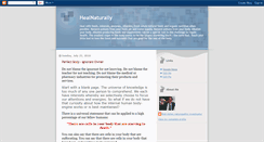 Desktop Screenshot of healnaturally.blogspot.com